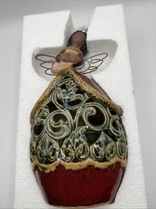 Vintage Holiday Garden Ceramic African American Choir Angel by Cracker Barrel - Picture 1 of 14