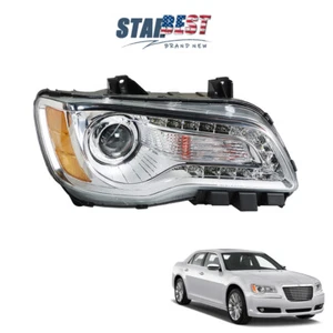 Conjunto de faros delanteros laterales derechos halógenos transparentes aptos para Chrysler 300 2011-2014 - Imagen 1 de 13