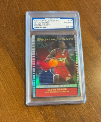 Elton Brand 2002 Topps Game Jersey Edition EB 76ers Clippers Duke PGS 8 - Image 1 of 2