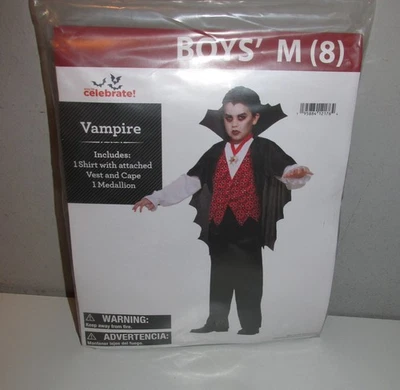 Disfraz de vampiro para niños (talla mediana -8) NUEVO EN PAQUETE Foto 1 de 3