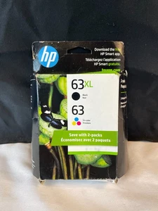 HP 63XL Wielokolorowy wysokowydajny wkład atramentowy do HP DeskJet 1112 2130 Opakowanie 2 szt. - Zdjęcie 1 z 11