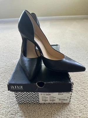 Tacones de salón A.n.a Claire negros 9,5 M, punta puntiaguda Foto 1 de 4