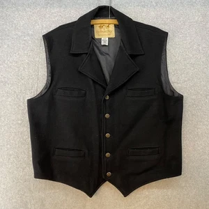 Schaefer Outfitter Gr. XL Vintage schwarz Wolle Western Style Weste • USA - Bild 1 von 6