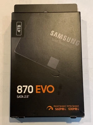 Samsung 870 EVO Series 4TB SATA 6Gbps 2.5 Inch Internal SSD MZ-77E4T0 New - Image 1 of 4