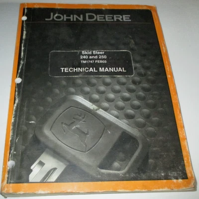 John Deere 240 250 minicarregadeira serviço técnico manual de reparo fabricante de equipamento original TM1747 - Imagem 1 de 4