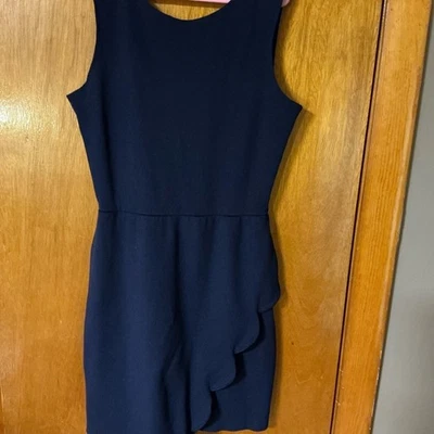 AQUA  Navy Ruffle Jumper. Girls size XS SIZE 7 - Image 1 of 4