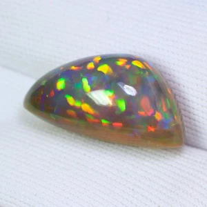 9.55Ct IF Best Rare ! AAA Pinfire Pattern 100% Natural Black Opal - Picture 1 of 5