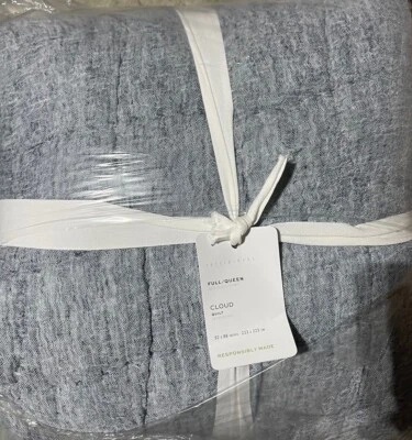Edredón Pottery Barn Cloud - Completo/Reina F/Q - Acero Azul - NUEVO Foto 1 de 4