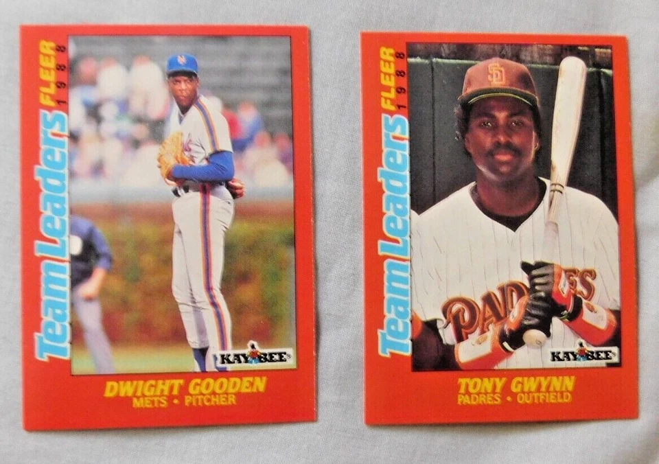1988 Fleer Kay-Bee Team Leaders #1-44 Baseball Card Pick one - Image 1 of 1