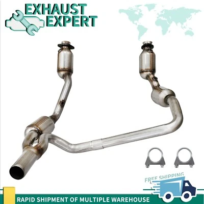 For 2007-2009 Jeep Wrangler JK 3.8L Y-Pipe Front Exhaust Catalytic Converter EPA - Imagem 1 de 4