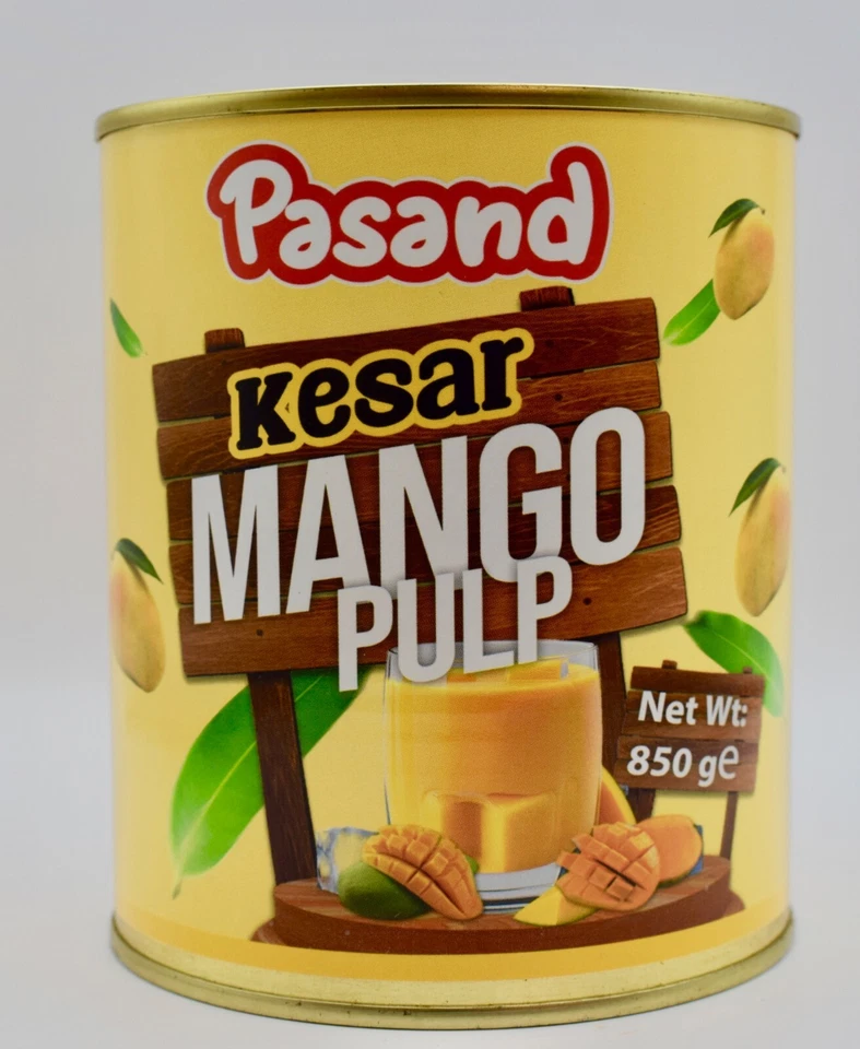 Pasand Kesar Mango Fruchtfleisch gesüßt - 850g Dose Neu leicht zu öffnen Dose - Bild 1 von 3