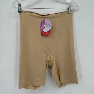 SPANX Mid-Thigh Smoother A56732 Size XL Tan Moisture Wicking No Leg Band Smooth - Picture 1 of 7