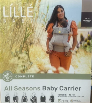 Porta-bebês LÍLLÉbaby COMPLETO todas as estações - carvão/prata - Imagem 1 de 4