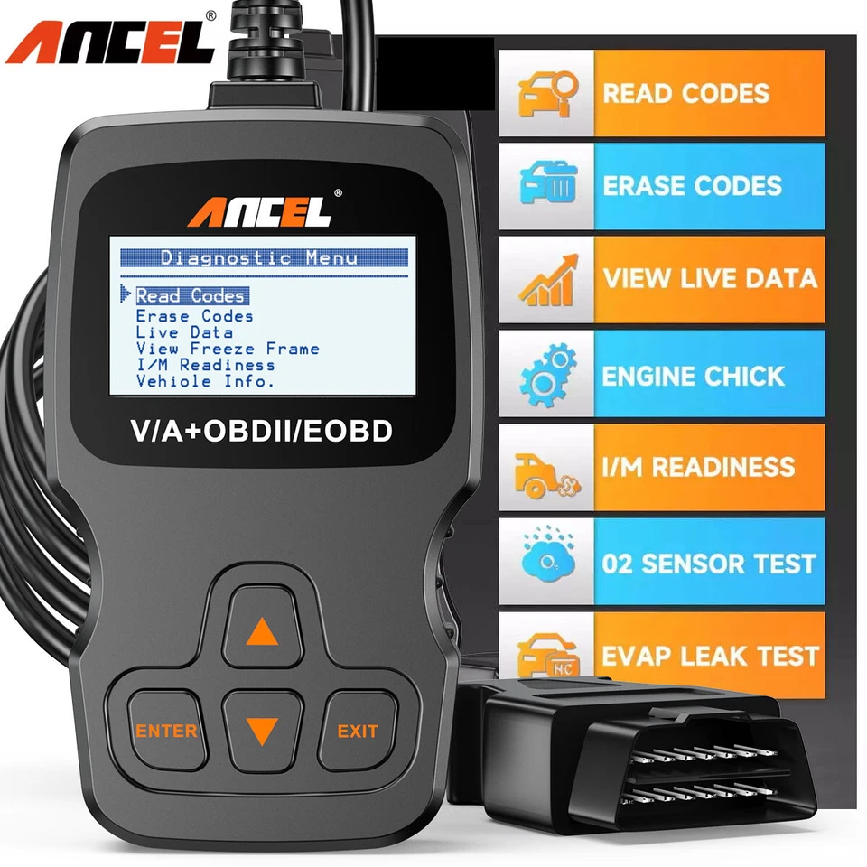 ANCEL AD310 Classic Enhanced Universal OBD II Scanner Car Engine Fault Code Read