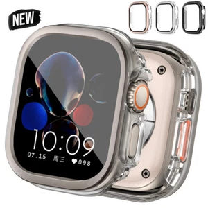 Pour Apple Watch Ultra 2 S10 46mm Coque Intégrale Verre Trempé Protecteur d'écran - Photo 1 sur 16