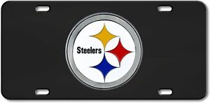 Pittsburgh Steelers License Plate Tag, Premium Stainless Steel Diecast,...