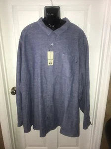 Dockers Big & Tall  Classic Fit Long Sleeve Shirt SIZE 6 XLT 100% Cotton NEW - Picture 1 of 13