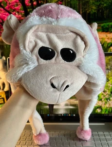 Forever Collectibles - Plush Capuchin Monkey Hat in Pink - Picture 1 of 9