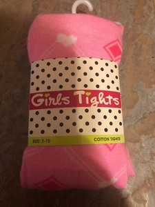 Pink girls tights 7-10 - Picture 1 of 3