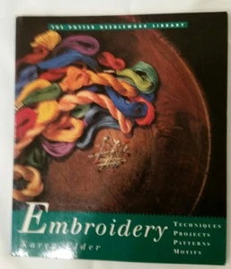 Potter Needlework Library: Embroidery by Karen Elder (1995, Paperback) 1ST ED - Imagen 1 de 6