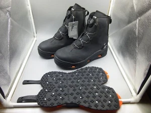 MEN'S SIZE 8 KORKERS DEVIL'S CANYON WADING BOOTS / KLING-ON & STUDDED SOLES BOA - Picture 1 of 13