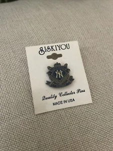 New York Yankees MLB Lapel Pin Major League Baseball Blue & Silver Color Metal - Picture 1 of 2