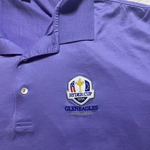 Peter Millar Shirt Mens XL Periwinkle Polo Summer Comfort Ryder Cup 2014 Golf - Picture 1 of 9