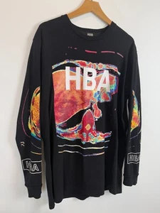 Camiseta Suéter Hood By Air HBA Thermal Vision LS Negra Estampado Gráfico - XL - Imagen 1 de 12