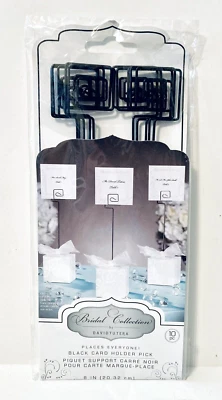 David Tutera Bridal Collections - Porta-cartões preto palhetas (10) - Imagem 1 de 2