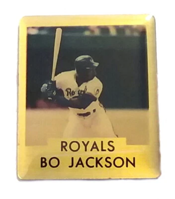 Kansas City Royals Pins Bo Jackson Pin Vintage 1990 MLB Baseball Pin(@!@) - Image 1 of 3