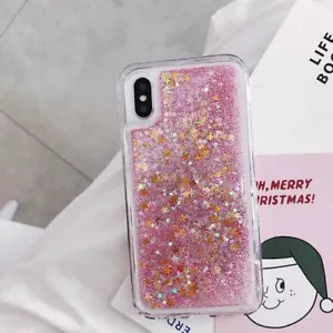 For Apple iPhone SE 2020 X XR XS 11 Pro Max 7 8 Plus Case Liquid Glitter Cover - Foto 1 di 16