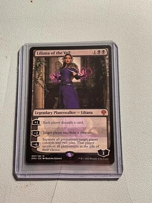 Magic The Gathering Dominaria United Liliana Of The Veil NM Unplayed Dbl Sleeved - Image 1 of 4