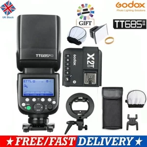 UK Godox TT685II-S TT685IIS 2.4G TTL HSS Flash Speedlite Light +X2T-S + Bracket - Picture 1 of 12