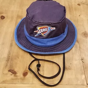 Oklahoma City Thunder Bucket Hat Cap Size L/XL Adidas Cotton NBA OKC - Picture 1 of 12