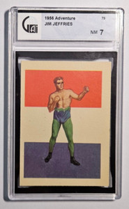 1956 Adventure Gum #79 Jim Jeffries California Grizzly GAI 7 NM (A)