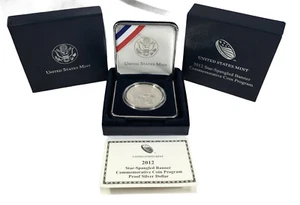 90% SILVER 2012 P Star Spangled Banner Commemorative PROOF Coin US Mint VP817 - Picture 1 of 8