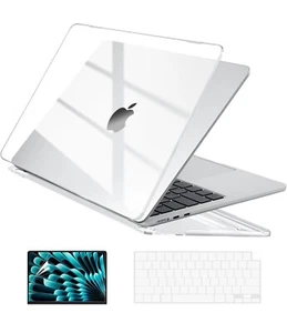 Hard Case Cover for MacBook Air 15 in Crystal Clear 2024 2023 M3 A3114 M2 A2941 - Picture 1 of 4