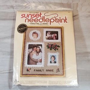 Puesta de sol punta de aguja nombre familiar idea de regalo de Navidad nuevo sellado vintage 1980  - Imagen 1 de 12