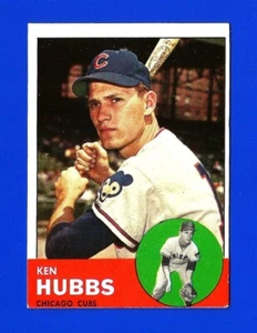 1963 Topps SET BREAK #15 KEN HUBBS EX+/EXMINT CHICAGO CUBS (SB1) - Picture 1 of 2