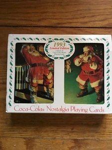 Nuevas cartas de Coca-Cola edición limitada 1993 Nostalgia Santa en lata - Imagen 1 de 3