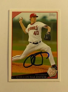 Collin Balester Signed Topps #192 2009 Card Washington Nationals Auto MLB RAD - Picture 1 of 1
