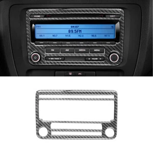 For Volkswagen Jetta Sedan Carbon Fiber Radio Without Navigation Cover Trim - Picture 1 of 12