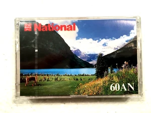  NATIONAL 60 AN Vintage Audio Cassette Cinta en Blanco Sellada Hecho en Japón Tipo I - Imagen 1 de 4