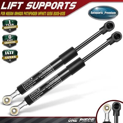 Soportes de elevación de ventana trasera 2 piezas para Nissan Armada 2005-2015 Infiniti QX56 Foto 1 de 4