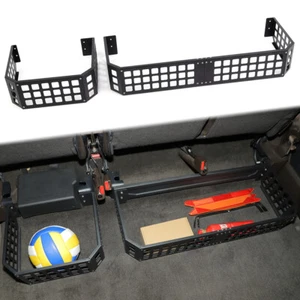 🌟Rear Under Seat Storage Expansion Rack Bracket Shelf Organizer For F150 2015+ - Foto 1 di 13