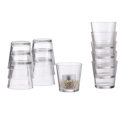 Vaso vela vasos para velas portavelas de cristal cónico 145 g vasos para postres - Imagen 1 de 4