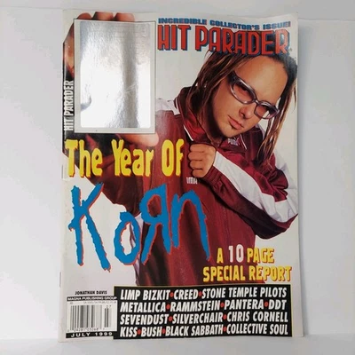 Hit Parader Magazine July 1999 Complete Korn /w Poster & Hologram - Image 1 of 4