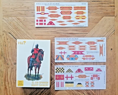 Hät 8213 EL Cid, Spanish Heavy Cavalry + 3 Bonus Fahnentafeln-kompatibel 1/72 - Bild 1 von 2