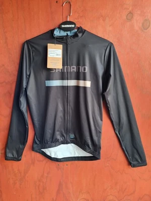 Shimano Vertex Printed Long Sleeve Jersey - Hombre - Talla M - Negro - Imagen 1 de 4