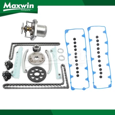 Kit de cadena de distribución termostato válvula cubierta junta apto 09-12 Ford E-150 E-250 4.6L Foto 1 de 4